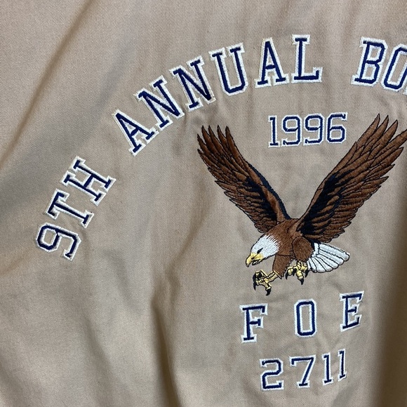 Wrangler Vintage 1996 Coat Hipster Jean Jacket 1X Flannel Eagle Grandpacore - Picture 13 of 15